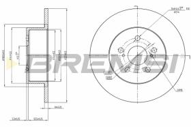 Bremsi CD7556S - DISCO DE FRENO | BRAKE DISCS