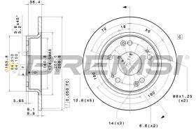 Bremsi CD7558S - DISCO DE FRENO | BRAKE DISCS