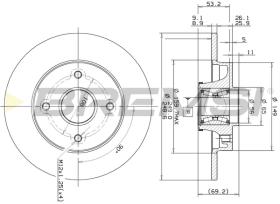 Bremsi CD7560S - DISCO DE FRENO | BRAKE DISCS