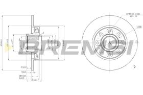 Bremsi CD7561S - DISCO DE FRENO | BRAKE DISCS