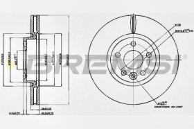 Bremsi CD7567V - DISCO DE FRENO | BRAKE DISCS