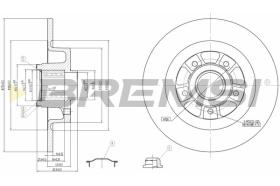 Bremsi CD7569S - DISCO DE FRENO | BRAKE DISCS