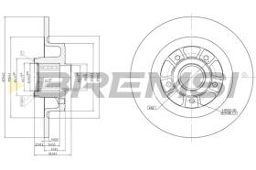 Bremsi CD7569S - DISCHI FRENO | BRAKE DISCS
