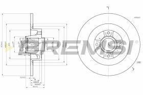 Bremsi CD7570S - DISCO DE FRENO | BRAKE DISCS