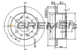 Bremsi CD7574S - DISCHI FRENO | BRAKE DISCS