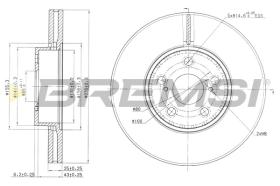 Bremsi CD7575V - DISCO DE FRENO | BRAKE DISCS
