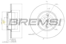 Bremsi CD7576S - DISCO DE FRENO | BRAKE DISCS