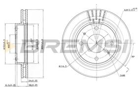 Bremsi CD7577V - DISCO DE FRENO | BRAKE DISCS