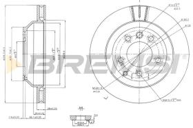 Bremsi CD7580V - DISCO DE FRENO | BRAKE DISCS