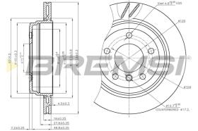 Bremsi CD7581V - DISCO DE FRENO | BRAKE DISCS