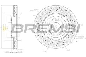 Bremsi CD7582V - DISCO DE FRENO | BRAKE DISCS