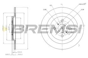 Bremsi CD7588S - DISCO DE FRENO | BRAKE DISCS