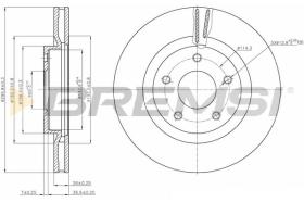 Bremsi CD7589V - DISCO DE FRENO | BRAKE DISCS