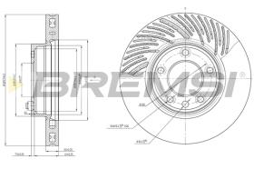 Bremsi CD7591VLS - DISCO DE FRENO | BRAKE DISCS