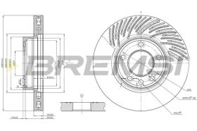 Bremsi CD7591VRD - DISCO DE FRENO | BRAKE DISCS