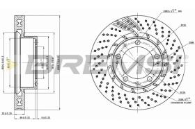 Bremsi CD7592VLS - DISCO DE FRENO | BRAKE DISCS