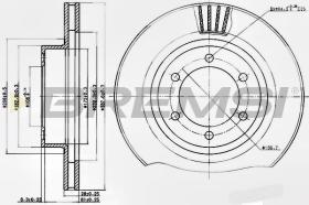 Bremsi CD7594V - DISCO DE FRENO | BRAKE DISCS