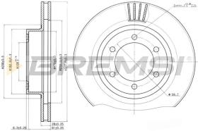 Bremsi CD7594V - DISCHI FRENO | BRAKE DISCS