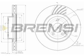 Bremsi CD7595V - DISCO DE FRENO | BRAKE DISCS