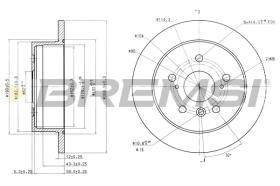 Bremsi CD7598S - DISCO DE FRENO | BRAKE DISCS