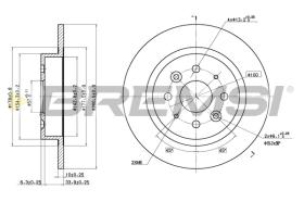 Bremsi CD7600S - DISCO DE FRENO | BRAKE DISCS