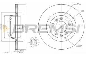 Bremsi CD7602S - DISCO DE FRENO | BRAKE DISCS