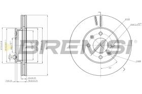 Bremsi CD7603V - DISCO DE FRENO | BRAKE DISCS