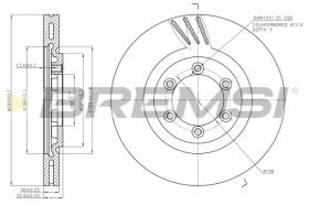 Bremsi CD7605V - DISCO DE FRENO | BRAKE DISCS