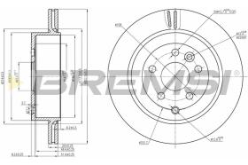 Bremsi CD7609V - DISCO DE FRENO | BRAKE DISCS