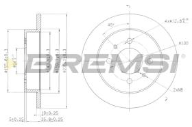Bremsi CD7613S - DISCO DE FRENO | BRAKE DISCS