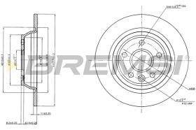 Bremsi CD7616S - DISCO DE FRENO | BRAKE DISCS