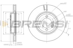 Bremsi CD7617V - DISCO DE FRENO | BRAKE DISCS