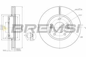 Bremsi CD7619V - DISCO DE FRENO | BRAKE DISCS