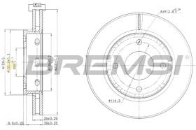 Bremsi CD7621V - DISCO DE FRENO | BRAKE DISCS