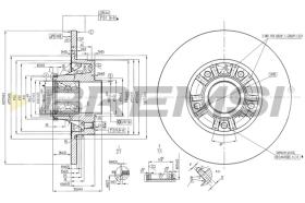 Bremsi CD7623S - DISCO DE FRENO | BRAKE DISCS