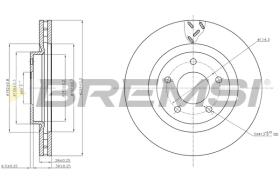 Bremsi CD7624V - DISCO DE FRENO | BRAKE DISCS