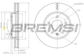 Bremsi CD7625V - DISCO DE FRENO | BRAKE DISCS
