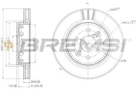 Bremsi CD7628V - DISCO DE FRENO | BRAKE DISCS