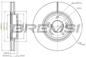 Bremsi CD7630V - DISCO DE FRENO | BRAKE DISCS