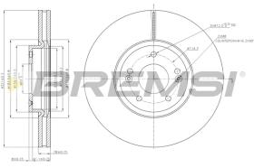 Bremsi CD7631V - DISCO DE FRENO | BRAKE DISCS