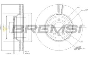 Bremsi CD7634V - DISCO DE FRENO | BRAKE DISCS