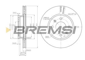Bremsi CD7636V - DISCO DE FRENO | BRAKE DISCS
