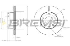 Bremsi CD7643V - DISCO DE FRENO | BRAKE DISCS