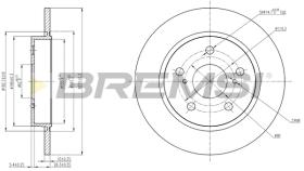Bremsi CD7645S - DISCO DE FRENO | BRAKE DISCS