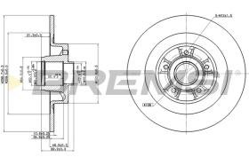 Bremsi CD7655S - DISCO DE FRENO | BRAKE DISCS