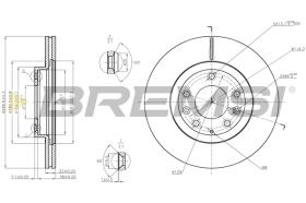 Bremsi CD7657V - DISCO DE FRENO | BRAKE DISCS