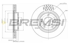 Bremsi CD7659V - DISCO DE FRENO | BRAKE DISCS