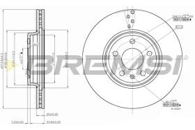 Bremsi CD7663V - DISCO DE FRENO | BRAKE DISCS