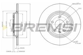 Bremsi CD7666S - DISCO DE FRENO | BRAKE DISCS