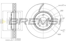 Bremsi CD7670V - DISCO DE FRENO | BRAKE DISCS